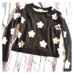 Crop long sleeve shirt